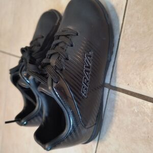 Black Performance Sneakers with Mesh Upper